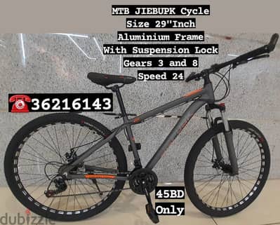 (36216143) New Arrival MTB JIEBUPK Cycle Size 29"Inch Aluminium Frame