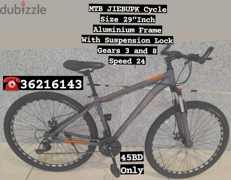 (36216143) New Arrival MTB JIEBUPK Cycle Size 29"Inch Aluminium Frame 1