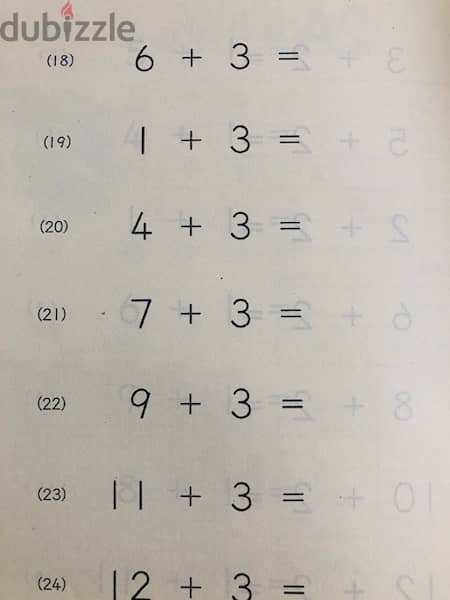 Math practice teaching book 1 BHD ONLY 3