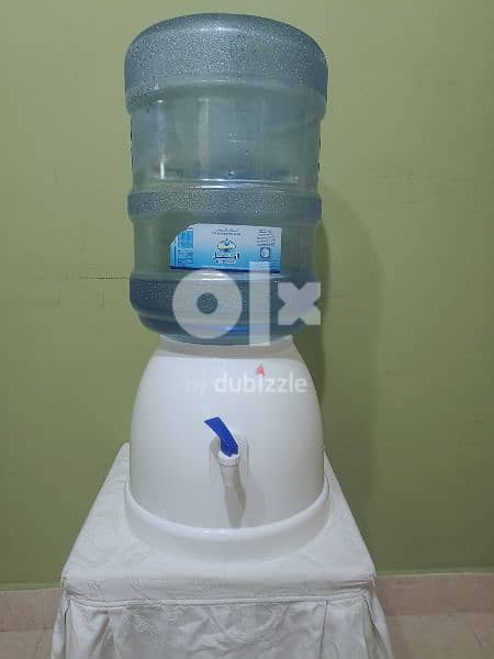 Plastic water dispenser With 2 nos  Al Manhal Drinking water Bottle 0