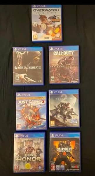 Playstation 4 Original. Total 7 Games,  Works on PS 5 too 0