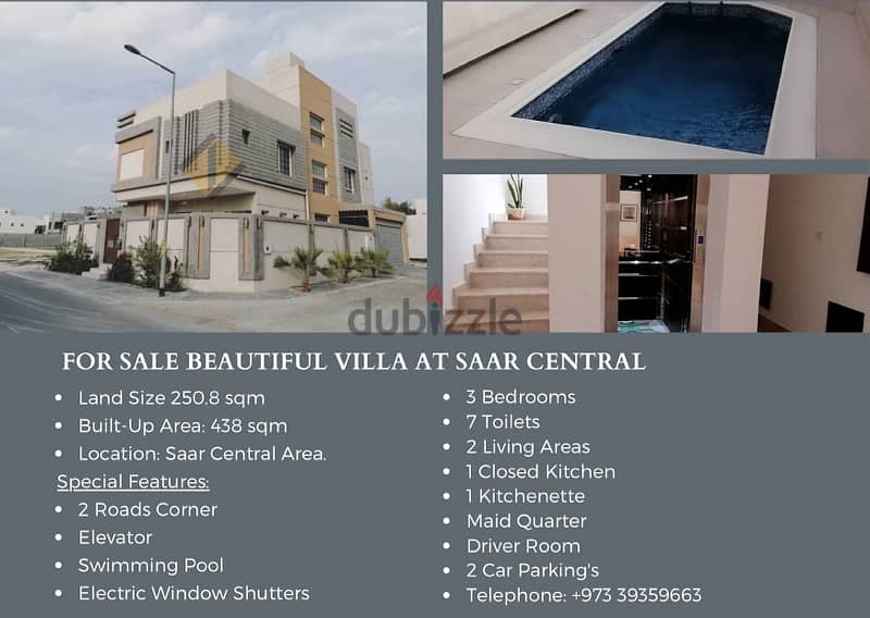 For Sale Beautiful Villa at Saar & Amwaj Islands - Excellent Condition 1