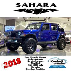 Jeep Wrangler Sahara 2018 Agent maintained *Modified * *Under warran 0