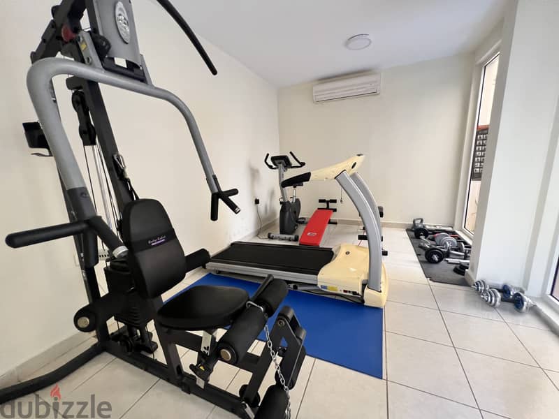 Modern SEMI furnished/2 BHK apartment with pool and gym 8