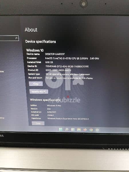 Toshiba i5 slim 1