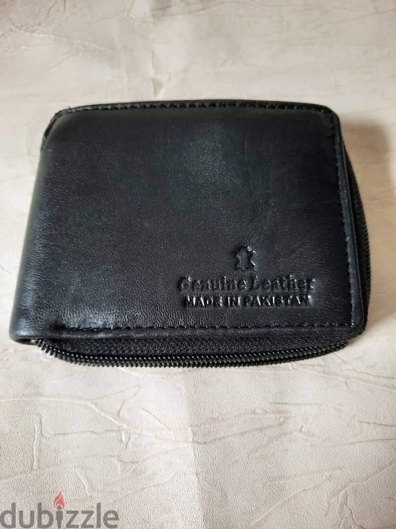 Leather wallet  full Zip 1