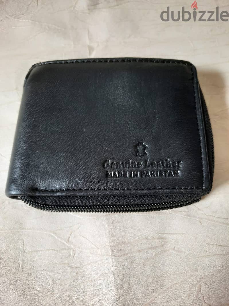 Leather wallet  full Zip 3