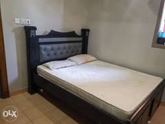 King Size Bed with Mattress and two storage areas, good condition 0
