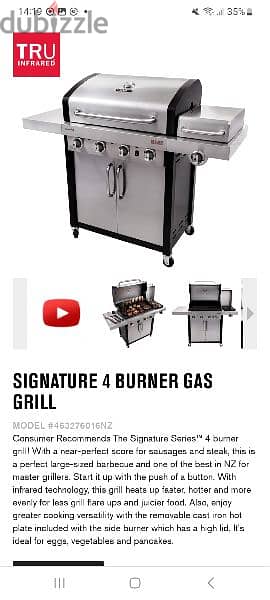 bbq gas grill 5 burner used condition 1