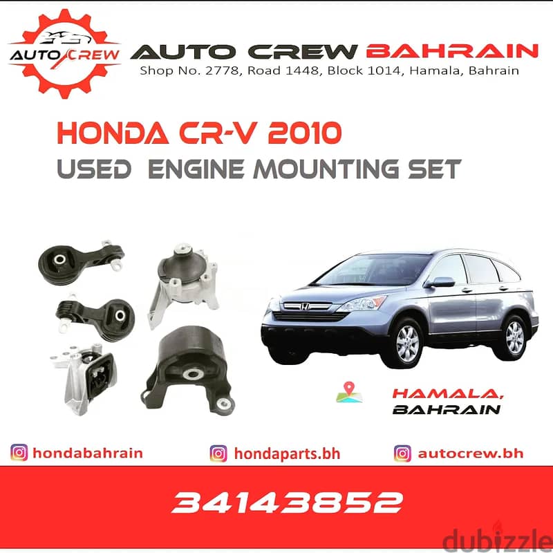 Mountings of Honda Accord, Civic, CRV , City ,Odessey, Pilot Available 3