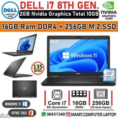 Dell laptops i7 clearance 8th generation 16gb ram