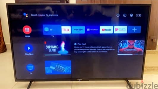 Sony Bravia Smart 43” TV 4K LCD Display 2021 Model تلفزيون سوني براڤيا