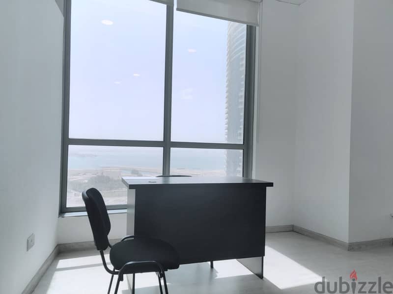 Includes-Commercial office EWA, (WI-FI,) AC and fully equipped75 BD 0