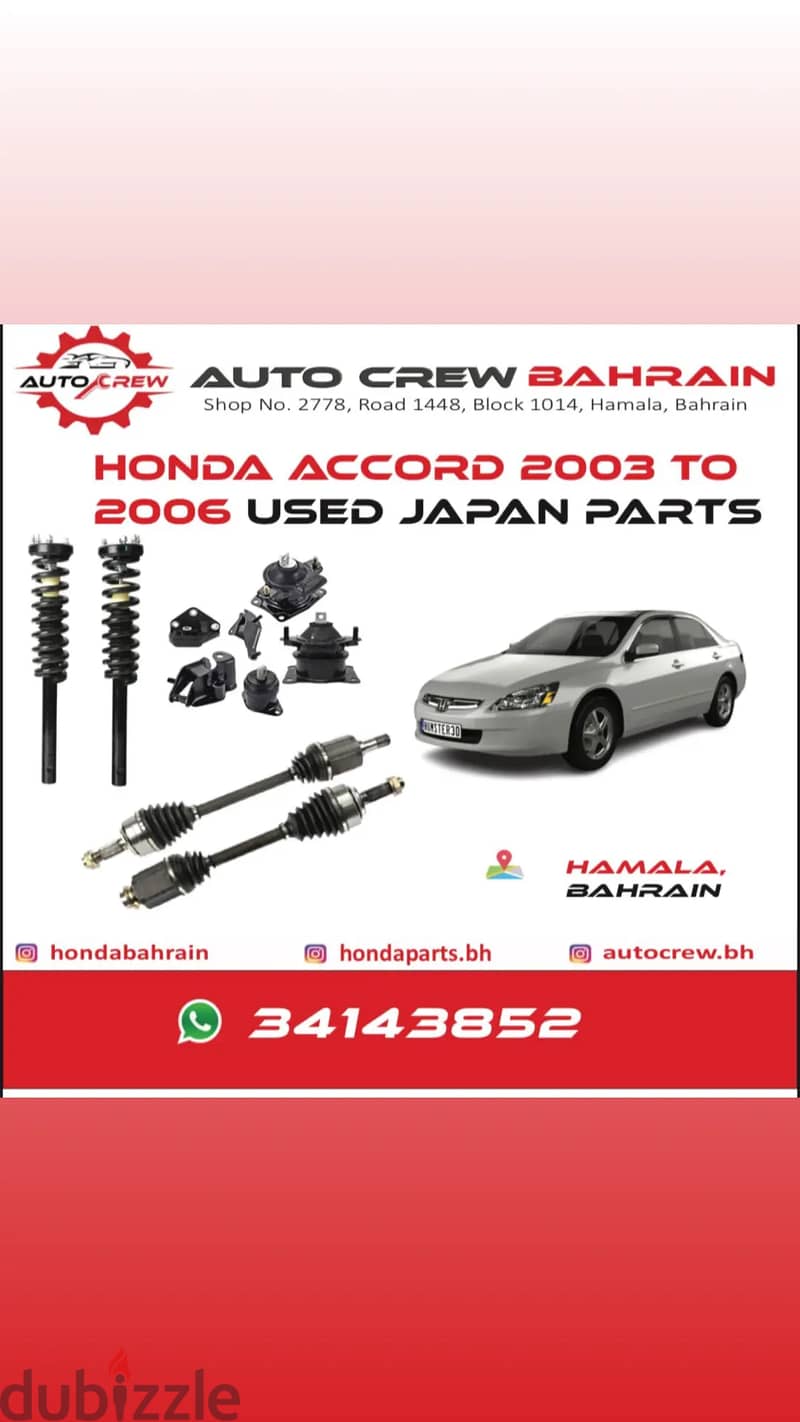 Honda Suspension and engine Parts In Bahrain 17