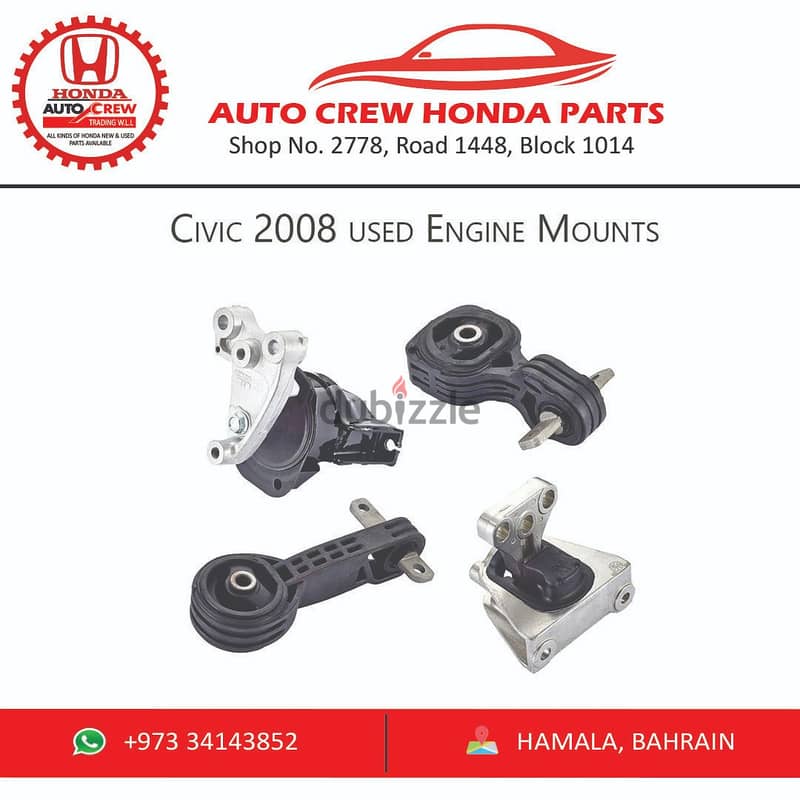 Honda Engine Mounting in Bahrain Accord and civic all models 2