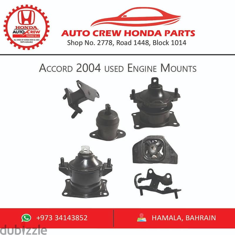 Honda Engine Mounting in Bahrain Accord and civic all models 3