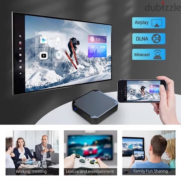 4K Android box Reciever/All TV channels+Movies, Series/No need Dish 1