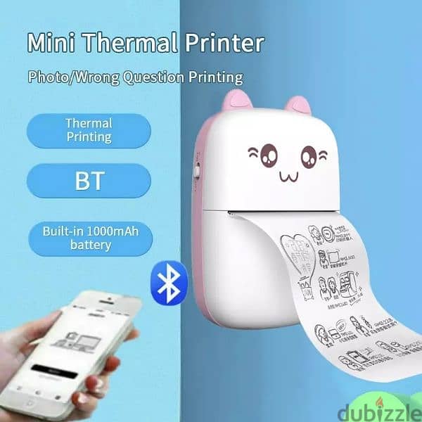 Portable Thermal Printer MINI wireless Bluetooth Camera image printer 2
