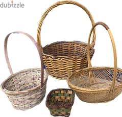 Bamboo woven baskets 0