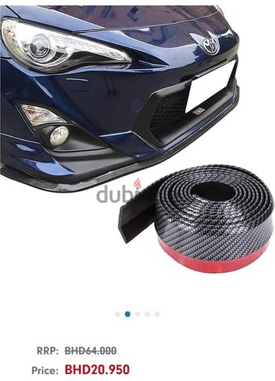 front bumper lip carbon fiber 7bd fits all cars