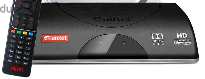 Airtel HD Receiver and Remote for sale 0