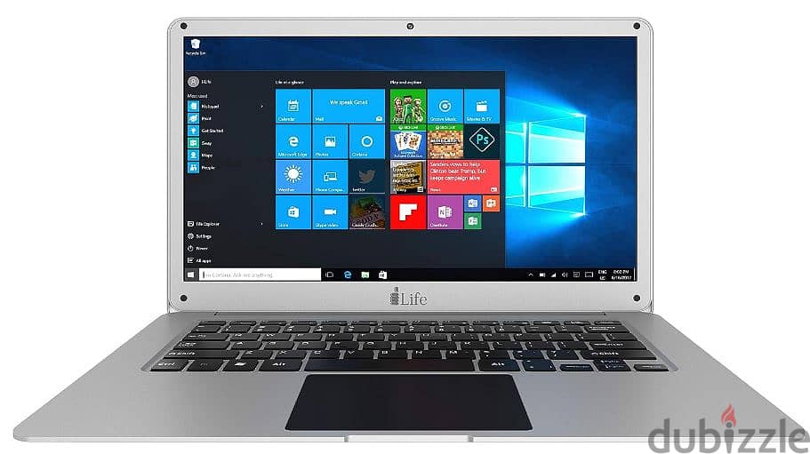 14" I-Life Zed Air Laptop 2GB RAM, Windows 10, Silver 1