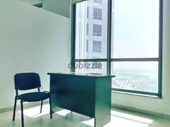 "Diplomatic Area office with a view. Get monthly office  for rent now!