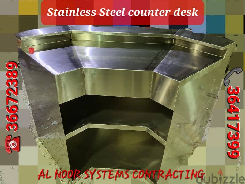 We do all kind of Stainless steel and structural steel works. 8
