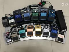 Boss Pedals In Very Good Condition With Solid Aluminium Board 0