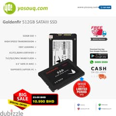 Brand New Goldenfir 512GB SATAIII SSD for just 10.99BD 0