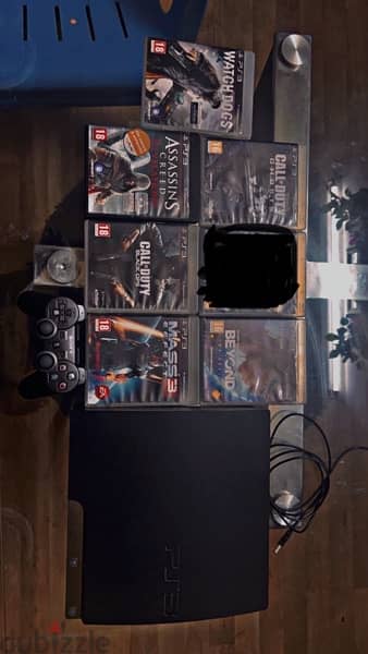 ps3 with controller at 7 games urgent sale