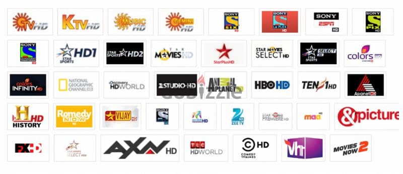 4k Android tv box Reciever/All tv channels without Dish/No need Airtel 3