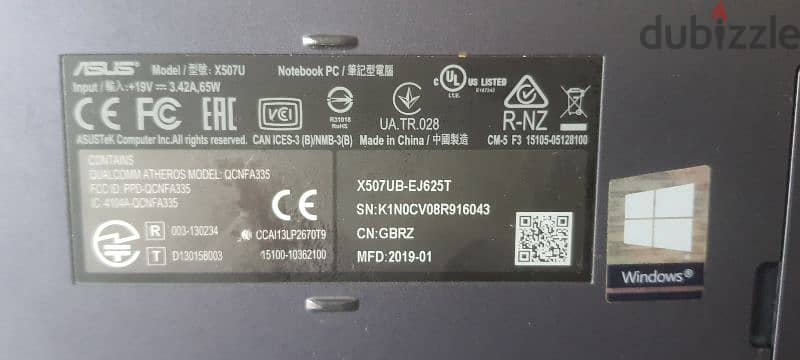 parts of Asus Vivobook X507UBR (2019) 5