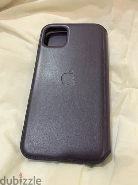 iPhone 11 Pro Max Leather Folio - Aubergine 3