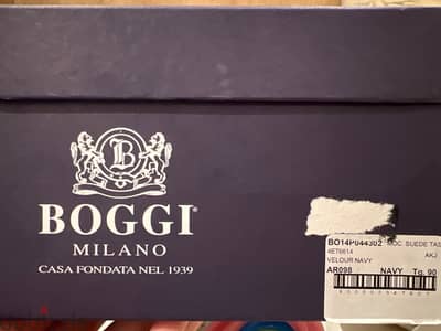 Boggi milano shoes - velour navy suede