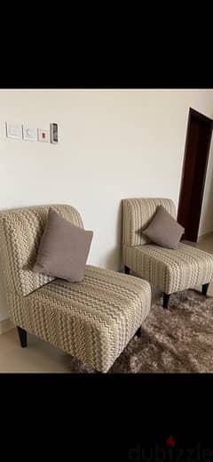New set of 2 chairs . . half price 0