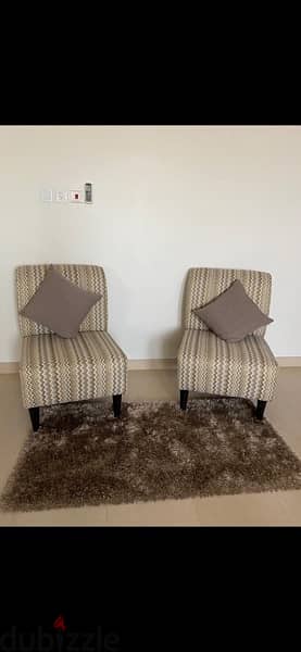 New set of 2 chairs . . half price 1