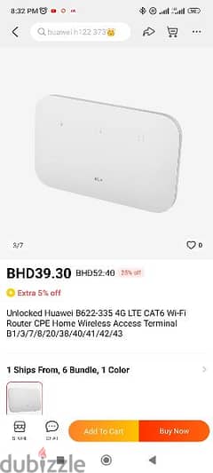 Huawei Wi-Fi router for sale sim card slot available