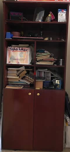 Book Shelf cum Cabinet closed door