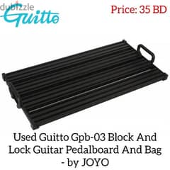 Guitto Gpb-03 Block And Lock Guitar Pedalboard And Bag - by Joyo