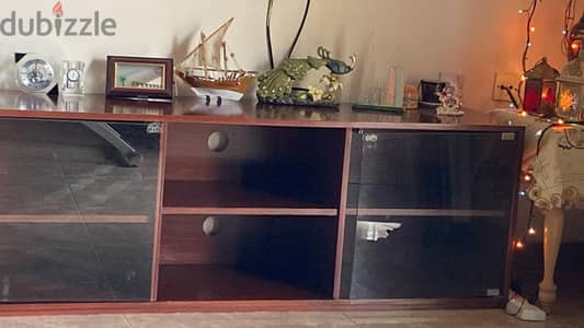 Teakwood horizontal TV cabinet