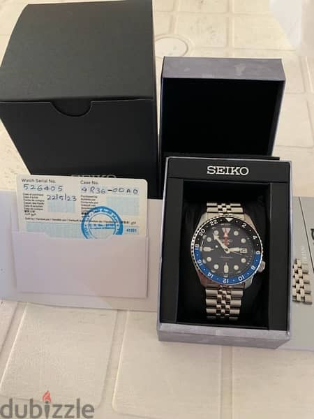 SEIKO Watch sports automatic ssk003k1 gmt series One years warranty 1