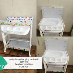 baby changing table without bath tub 0