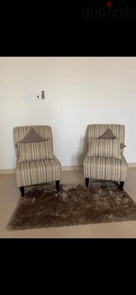 New set of 2 chairs . . half price 2