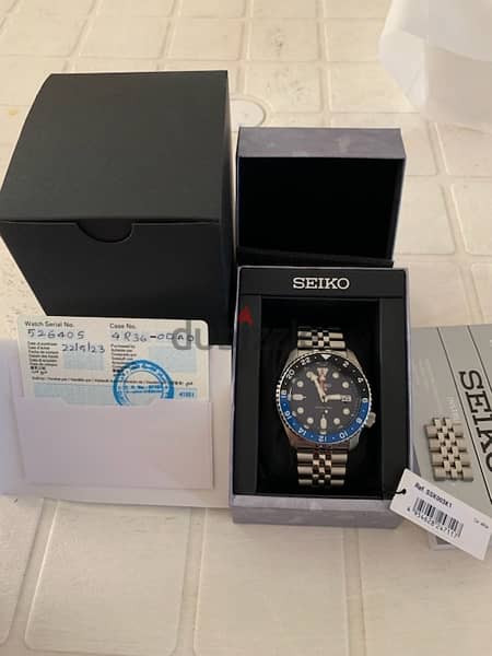 seiko sports automatic ssk003k1 gmt series One years warranty 1