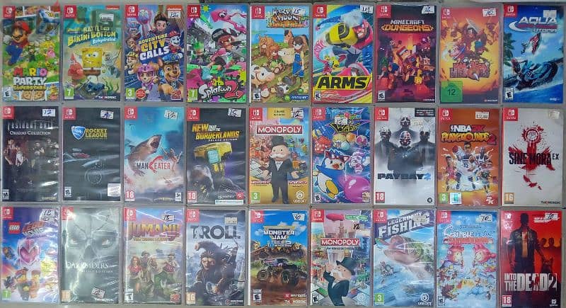 Nintendo switch games collection 0