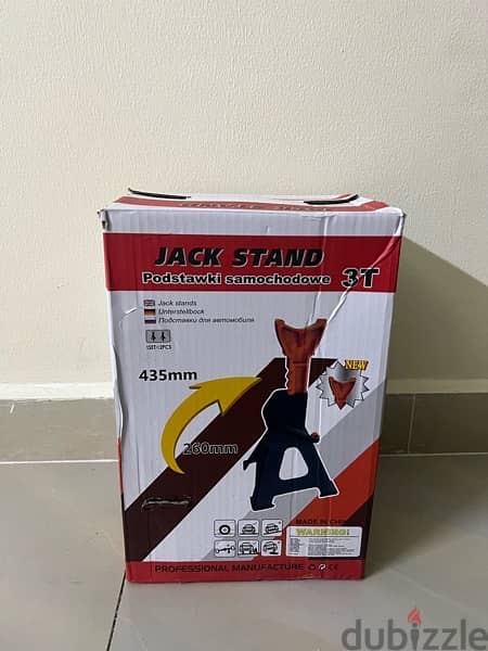 car jack stand 3ton jeep and small cars 2pcs 15 bd new 1