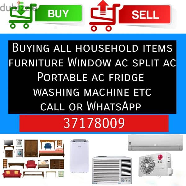 We Buy ALL Household items Ac fridge washing machine cooking range 1
