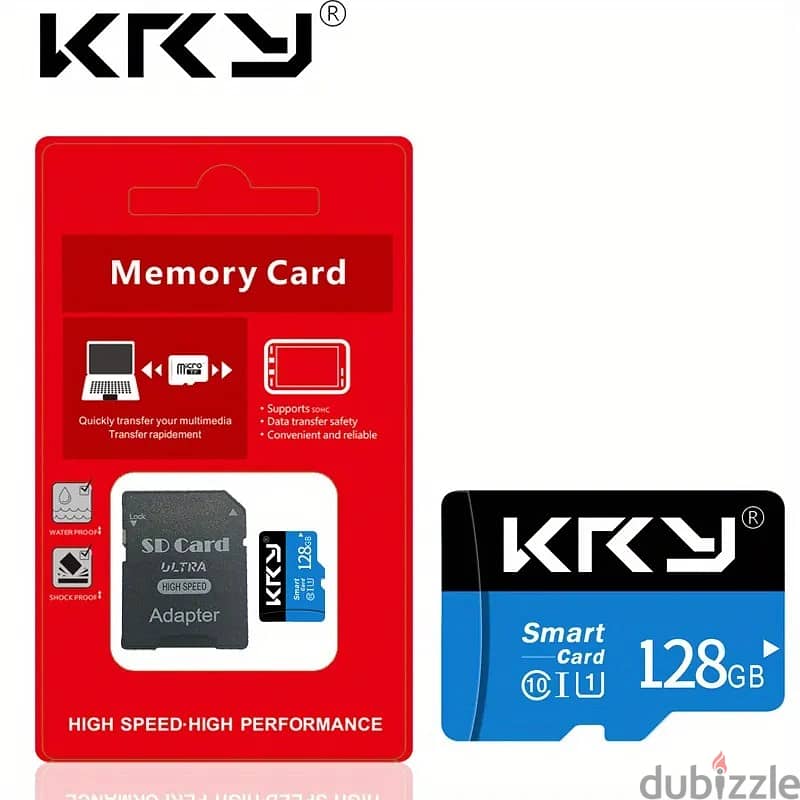 Brand New KRY Micro Memory SD 128GB + Card Adaptor 0