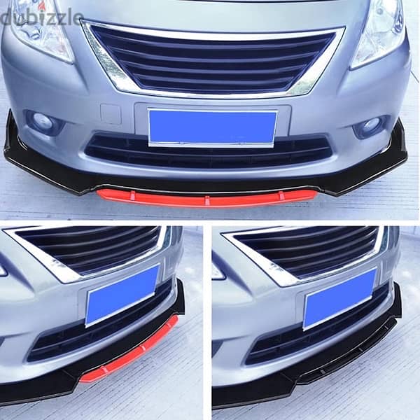car body kit 3pcs universal fits all cars gloss back with side kit new 1